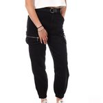 MONDAY PREMIUM Pantalon Cargo Ceinture  Femme Monday Premium  W 357. Coloris disponibles : Noir