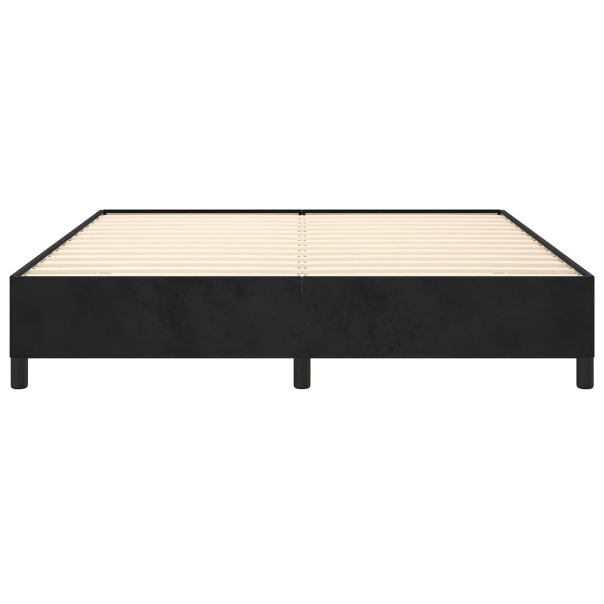 Voir la diapositive 5 : VIDAXL Cadre de lit sans matelas noir 180x200 cm velours