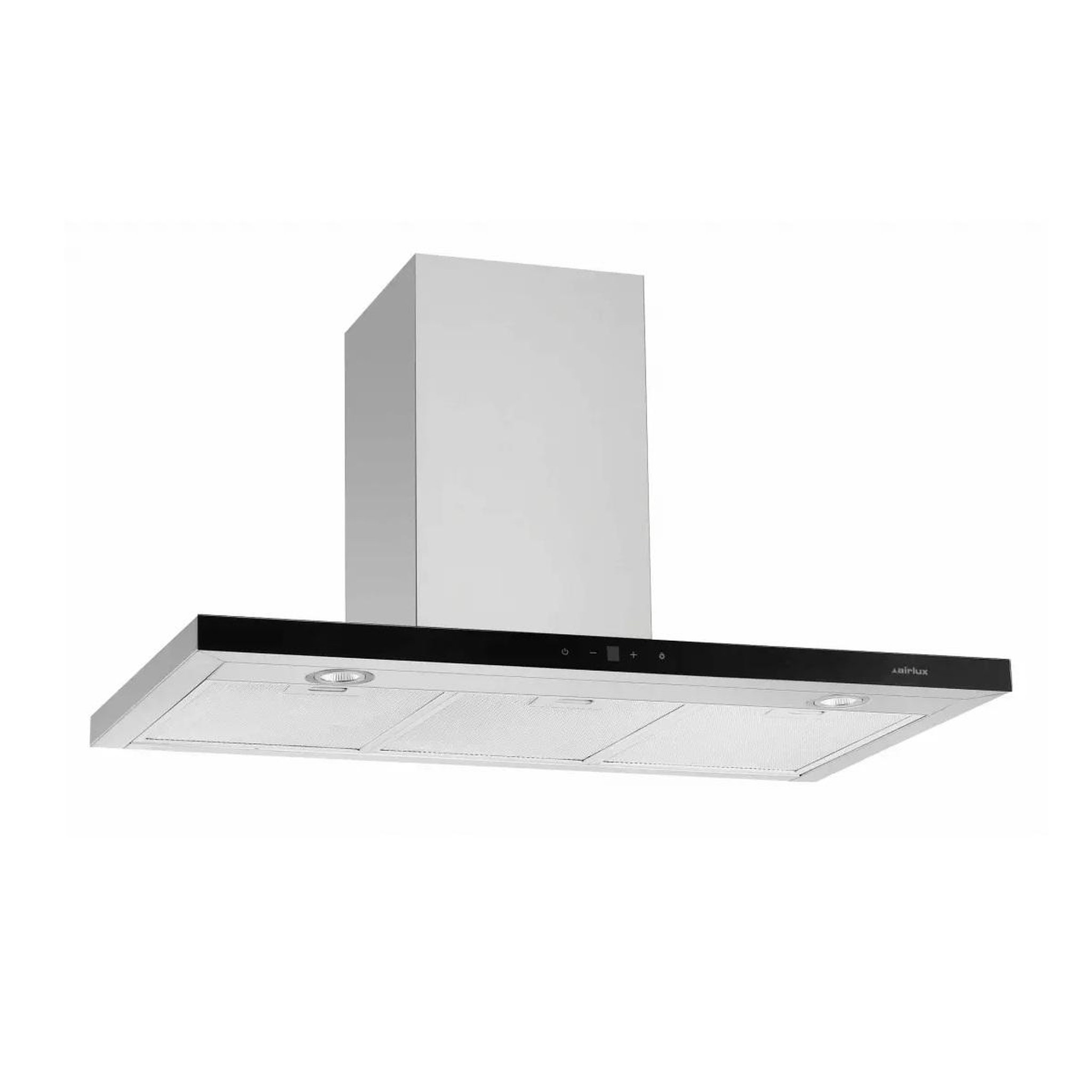 Voir la diapositive 4 : Airlux Hotte décorative murale 90cm 636 m3/h inox - ahbs960ss