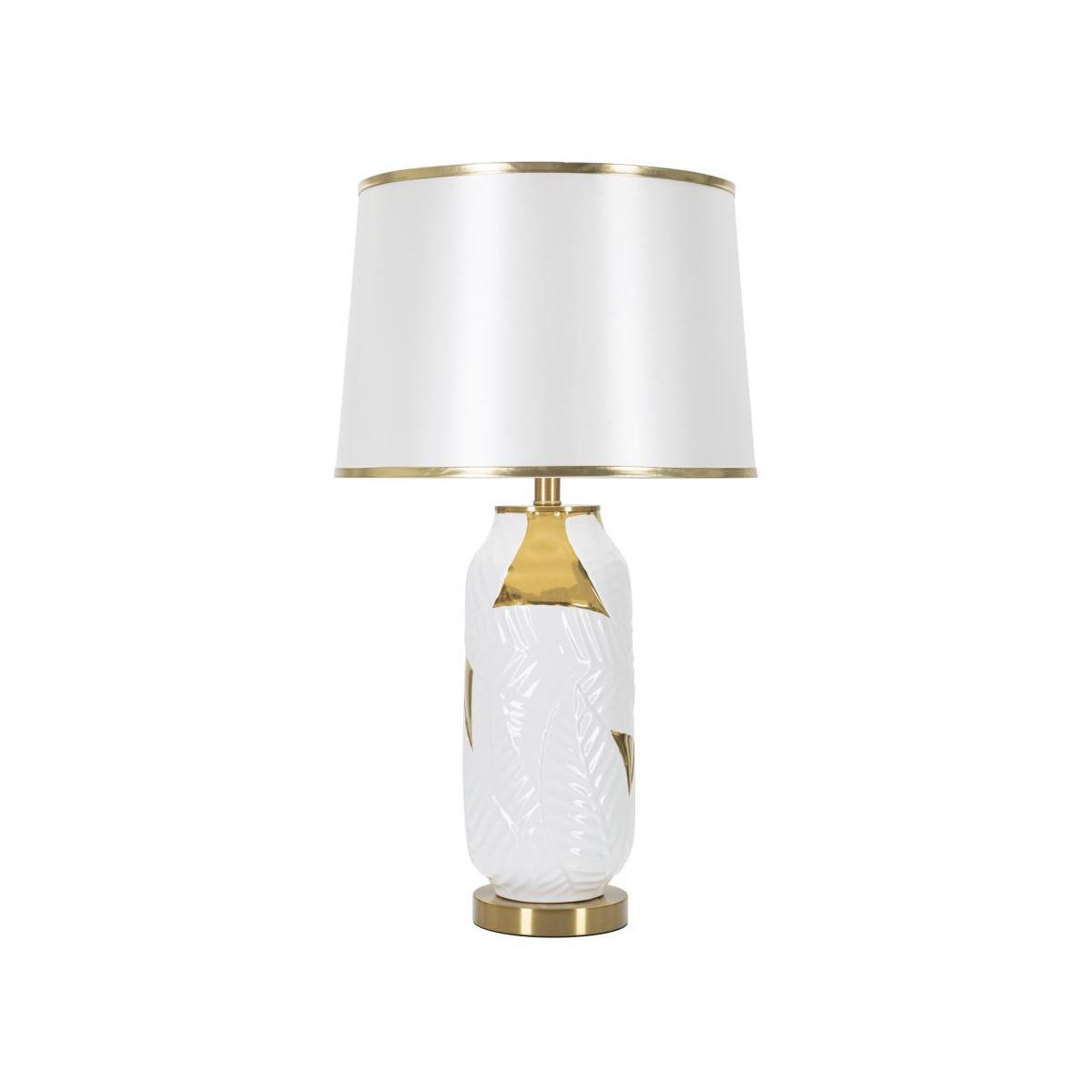 Paris Prix Lampe à poser en céramique  camille  70cm blanc