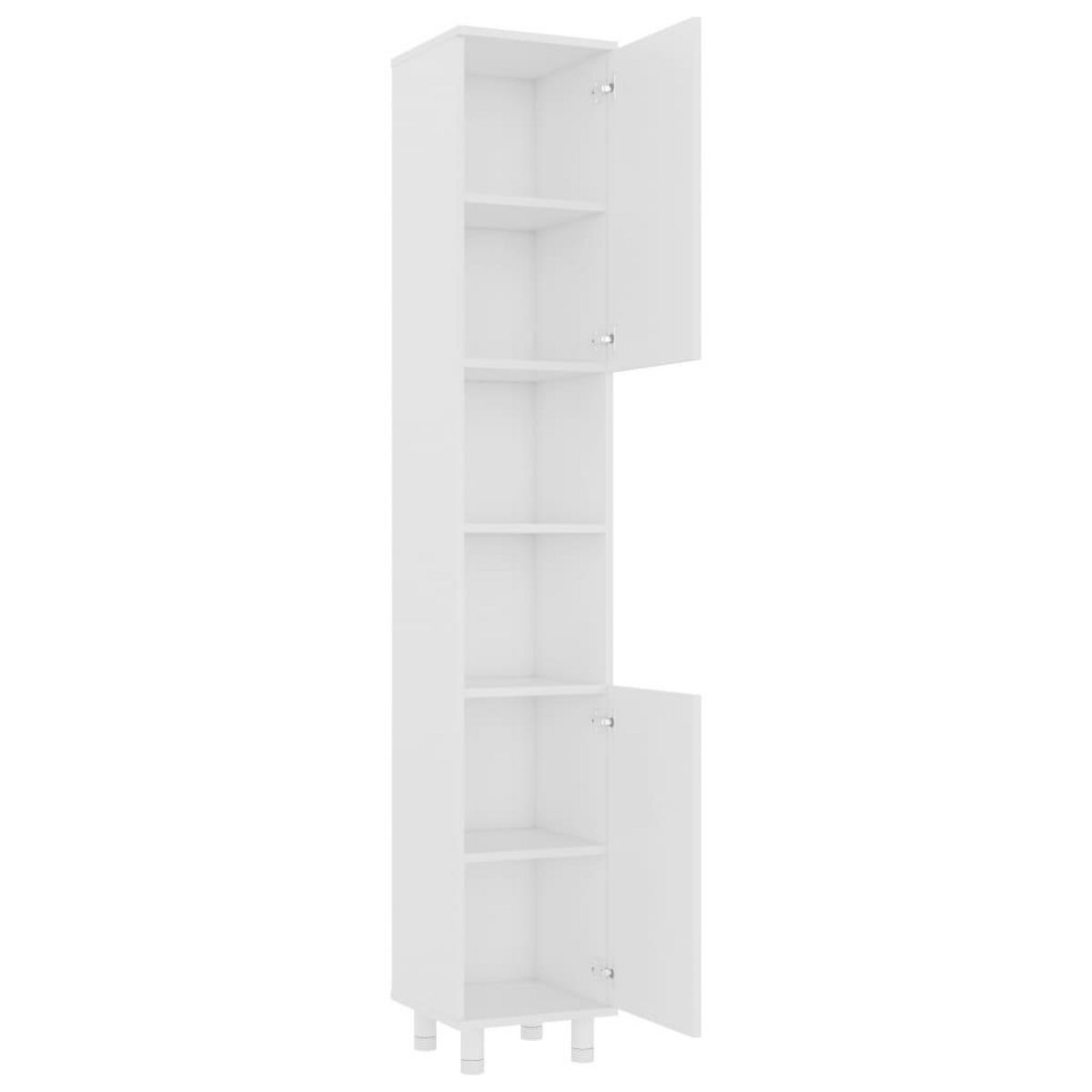 VIDAXL Armoire de salle de bain Blanc 30x30x179 cm Bois d'ingenierie