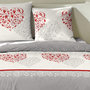 Voir la diapositive 3 : Home collection Parure Housse De Couette 100% flanelle de coton Celia