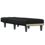 Voir la diapositive 3 : VIDAXL Chaise longue noir tissu