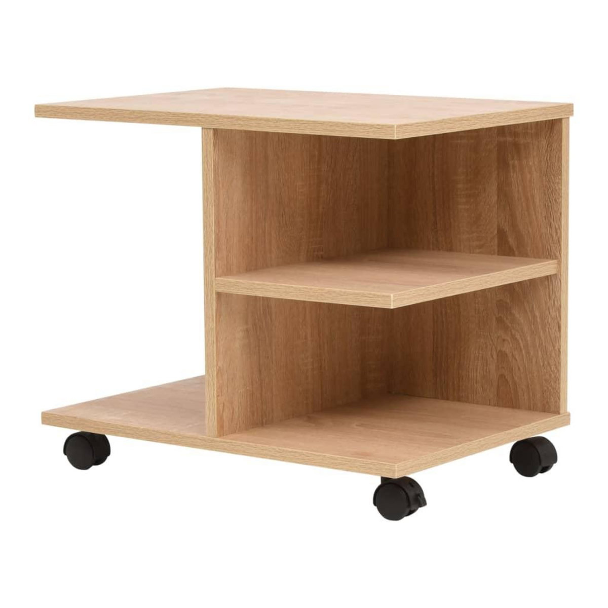 VIDAXL Etagere a roulettes 50x35x42 cm Chene