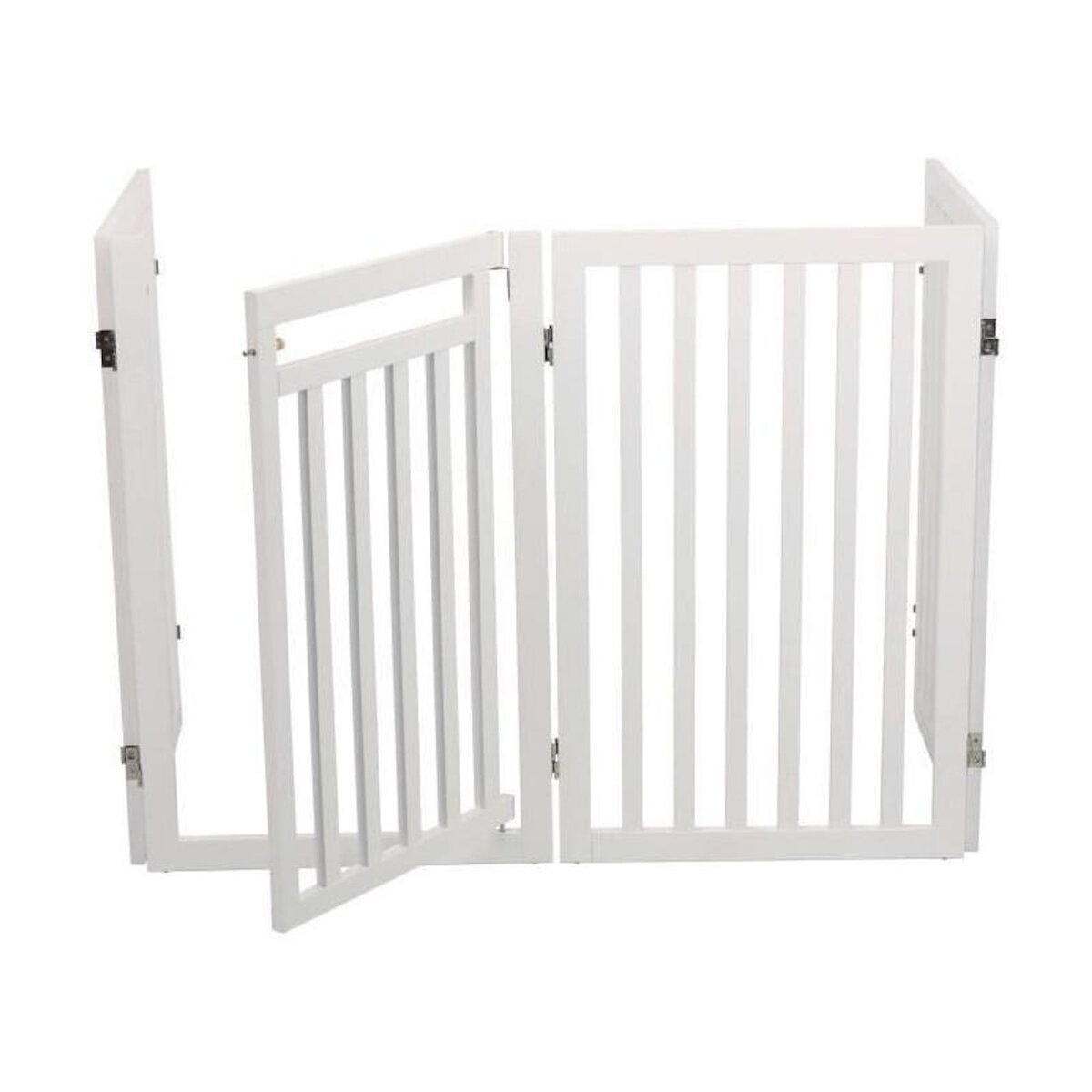 Trixie TRIXIE Barriere avec porte - 60 / 160 x 81 cm - Blanc - Pour chien
