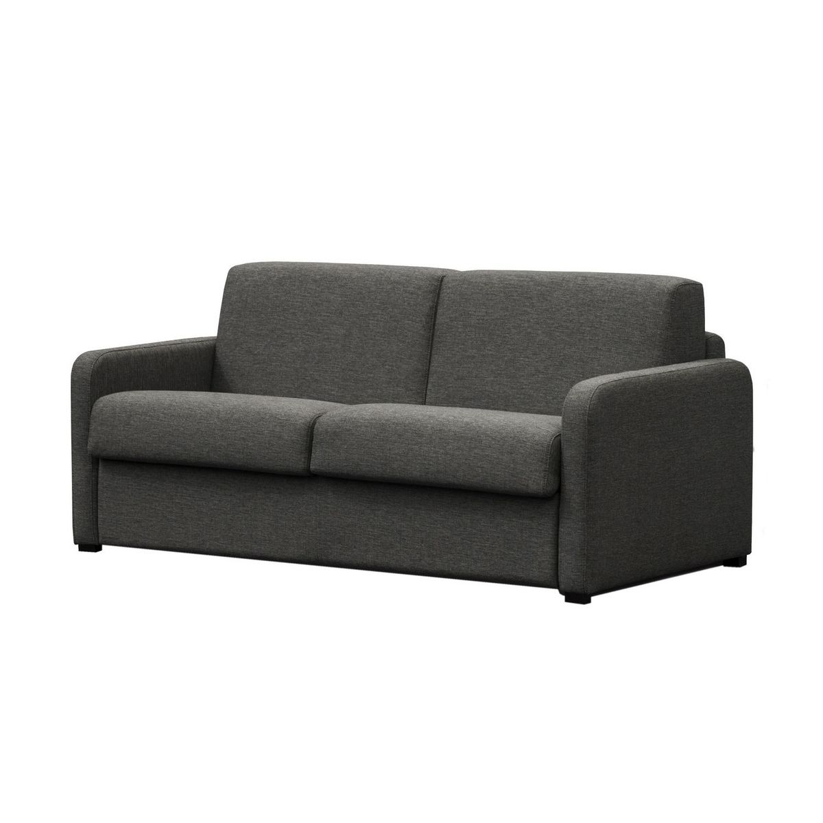 Canapé droit convertible système couchage express 3 places en tissu Gris clair ALICE