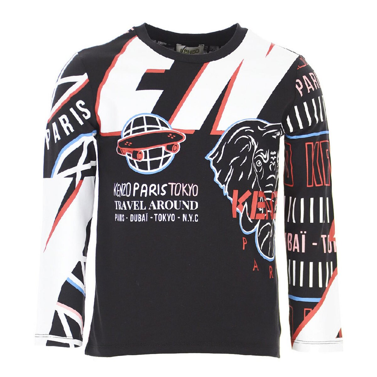 KENZO T shirt Noir Ado Kenzo Karan pas cher Auchan