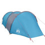Voir la diapositive 5 : VIDAXL Tente de camping tunnel 4 personnes bleu impermeable