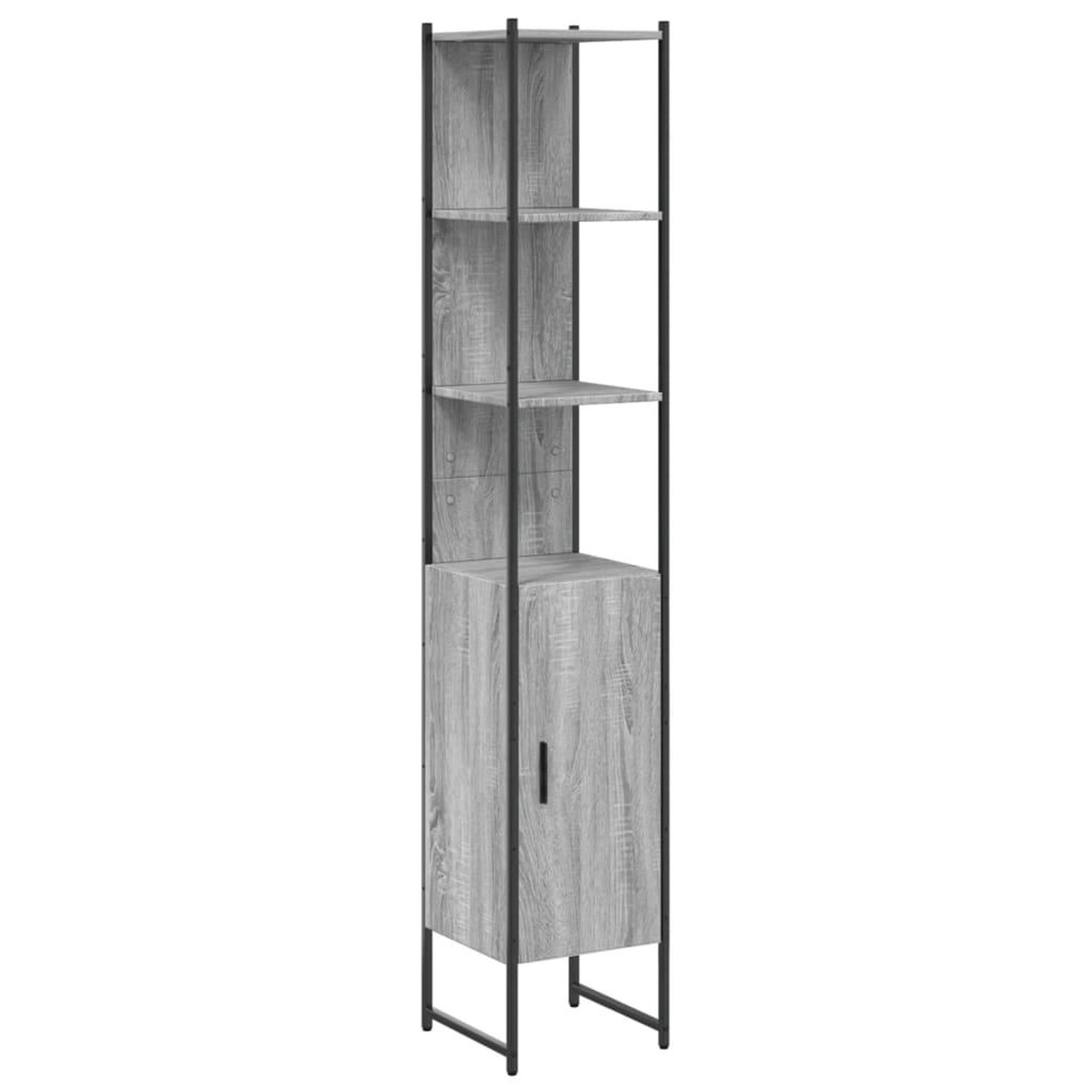 Voir la diapositive 2 : VIDAXL Armoire de salle de bain sonoma gris bois d'ingenierie