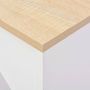 Voir la diapositive 5 : VIDAXL Table de bar avec tablette amovible Blanc 138x39x110 cm