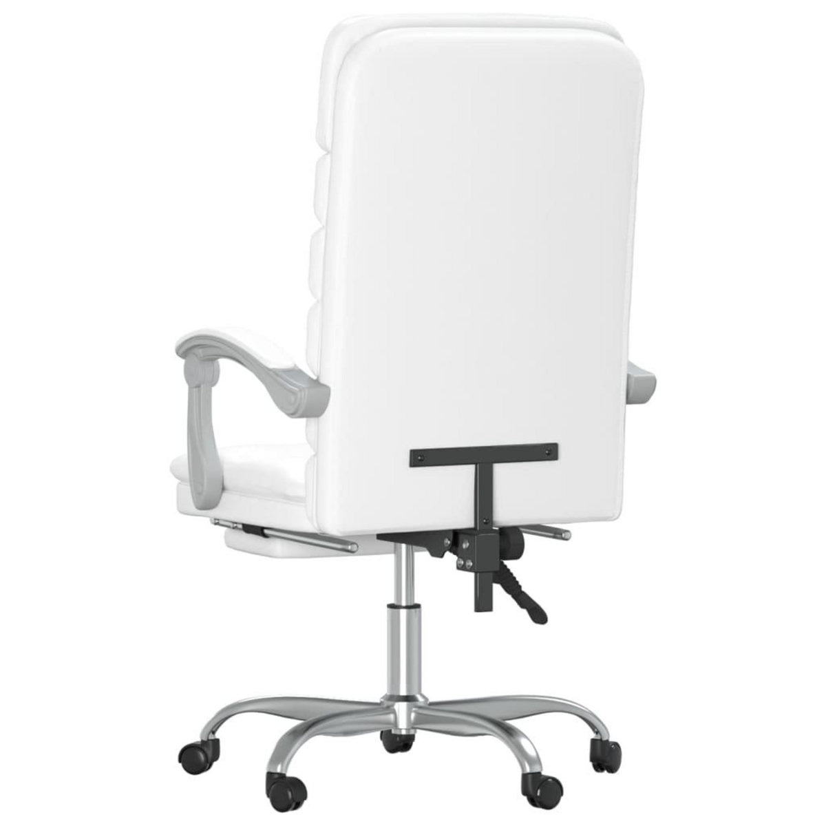 VIDAXL Fauteuil de massage inclinable de bureau Blanc Similicuir