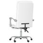 Voir la diapositive 5 : VIDAXL Fauteuil de massage inclinable de bureau Blanc Similicuir