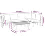 Voir la diapositive 6 : VIDAXL Salon de jardin 5 pcs avec coussins Bois d'acacia solide