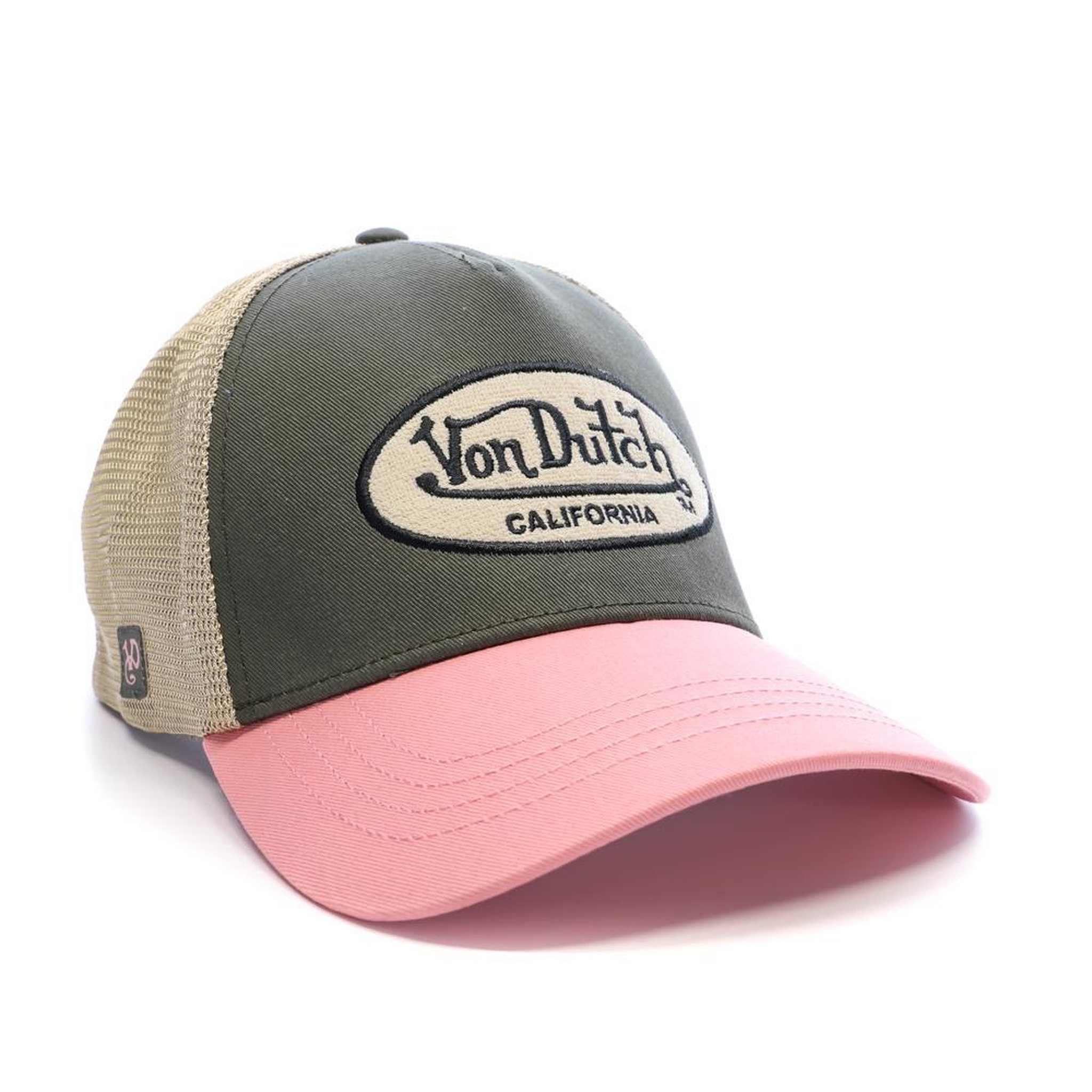 Voir la diapositive 2 : VON DUTCH Casquette Kaki/Rose Homme Von Dutch Ahig