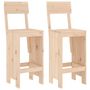 Voir la diapositive 2 : VIDAXL Tabourets de bar lot de 2 40x48,5x115,5 cm bois massif de pin