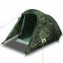 Voir la diapositive 2 : VIDAXL Tente de camping tunnel 2 personnes camouflage impermeable