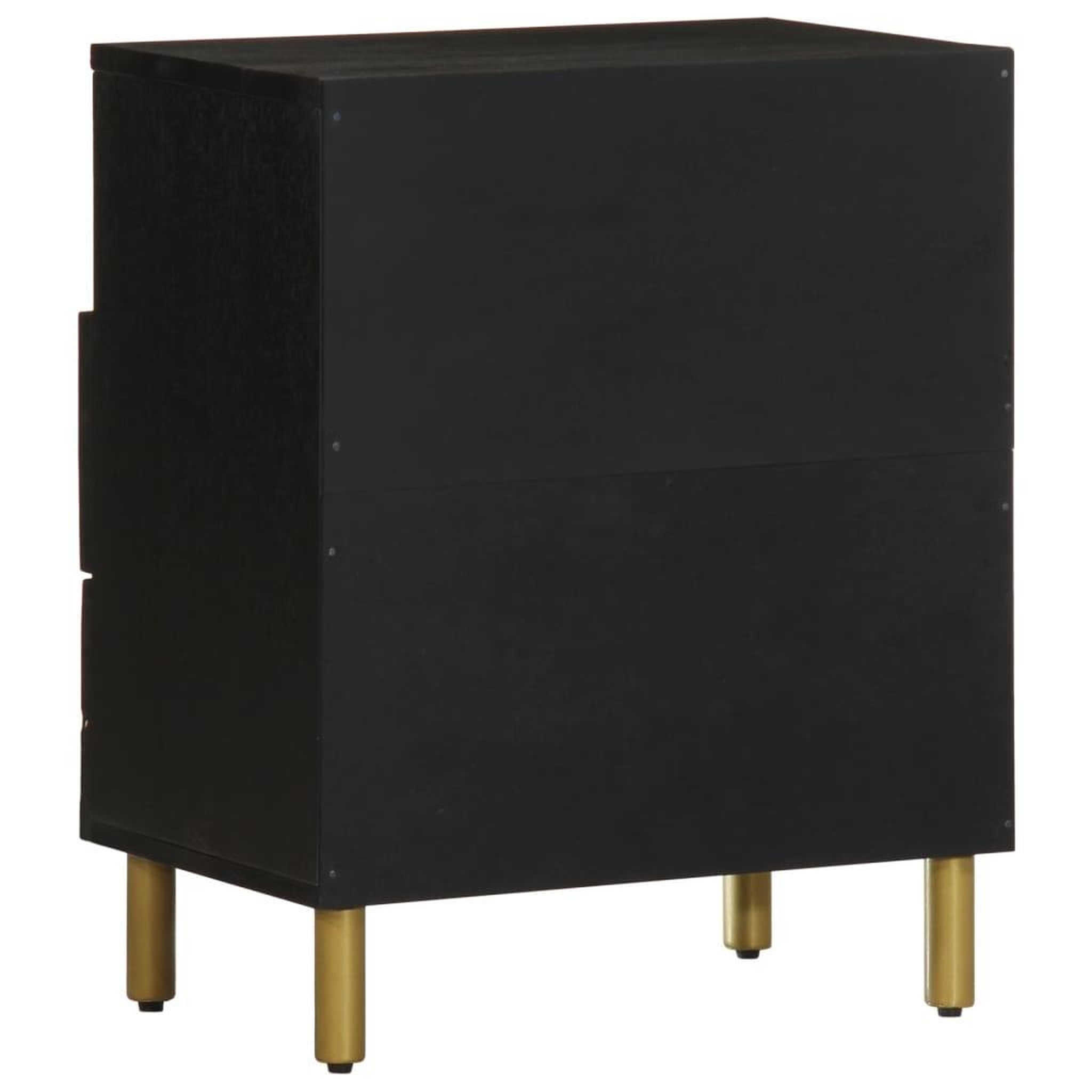 Voir la diapositive 5 : VIDAXL Table de chevet noir 50x33x62 cm bois d'ingenierie
