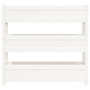Voir la diapositive 5 : VIDAXL Jardiniere Blanc 112x25x104,5 cm Bois massif de pin