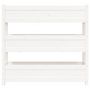 Voir la diapositive 5 : VIDAXL Jardiniere Blanc 112x25x104,5 cm Bois massif de pin