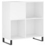Voir la diapositive 2 : VIDAXL Armoire a disques blanc 84,5x38x89 cm bois d'ingenierie