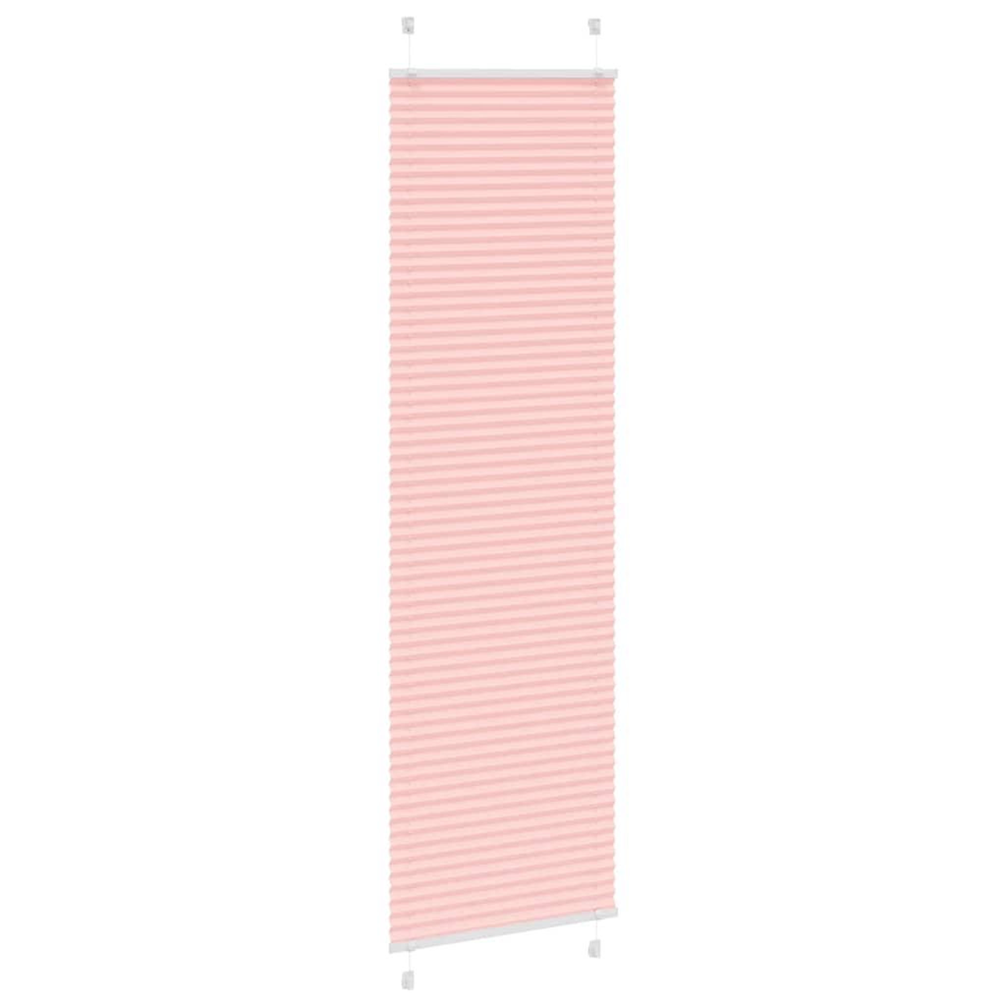 Voir la diapositive 3 : VIDAXL Store plisse rose 60x200 cm largeur du tissu 59,4 cm polyester