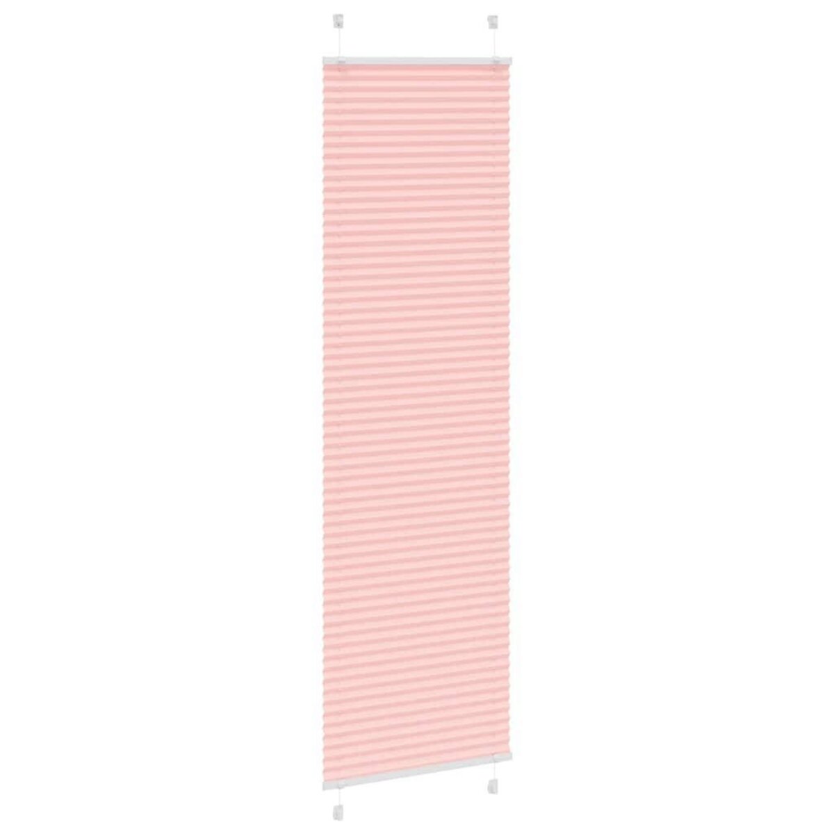 VIDAXL Store plisse rose 60x200 cm largeur du tissu 59,4 cm polyester