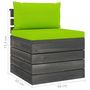 Voir la diapositive 6 : VIDAXL Salon palette de jardin 6 pcs avec coussins Bois de pin massif