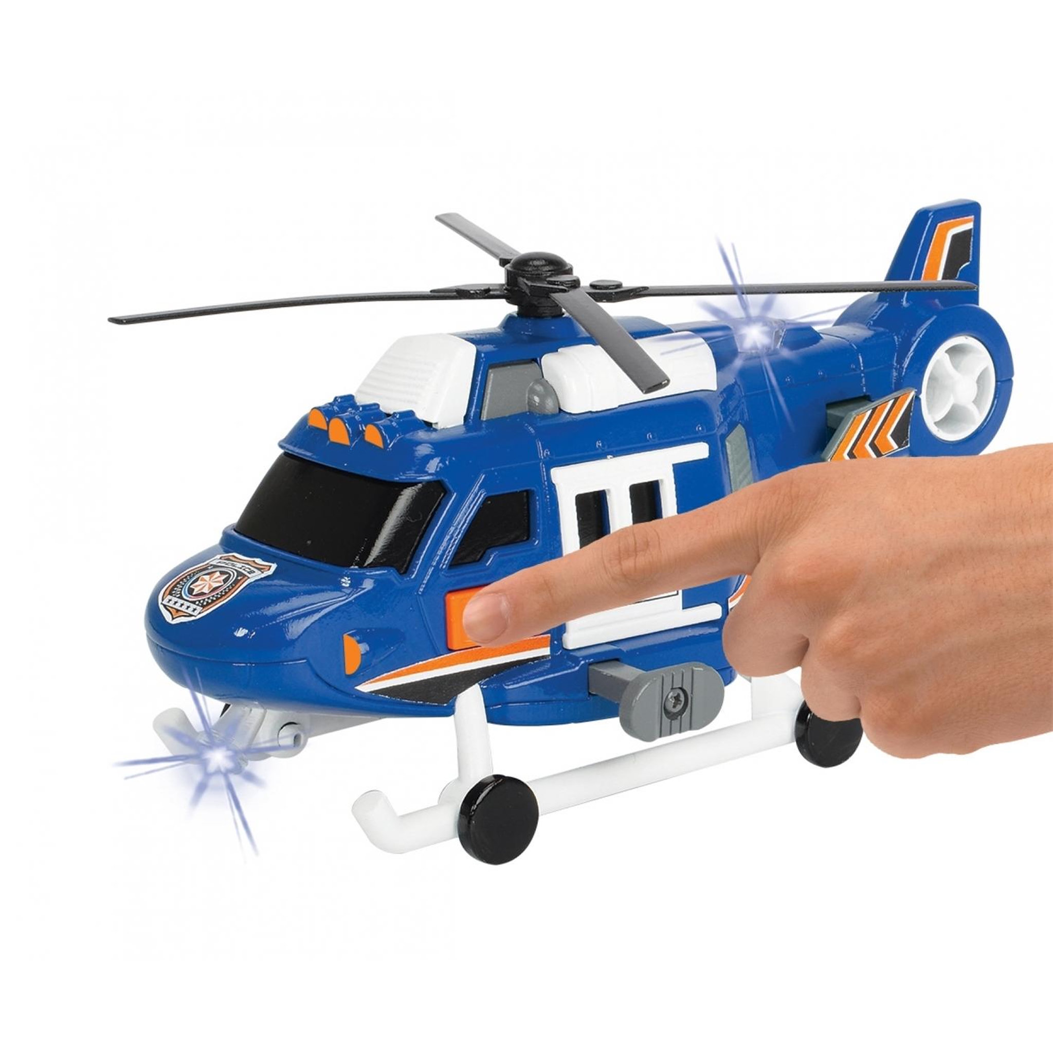 Voir la diapositive 4 : Dickie Toys Dickie Poltie Rescue Helicopter Blue 203302016