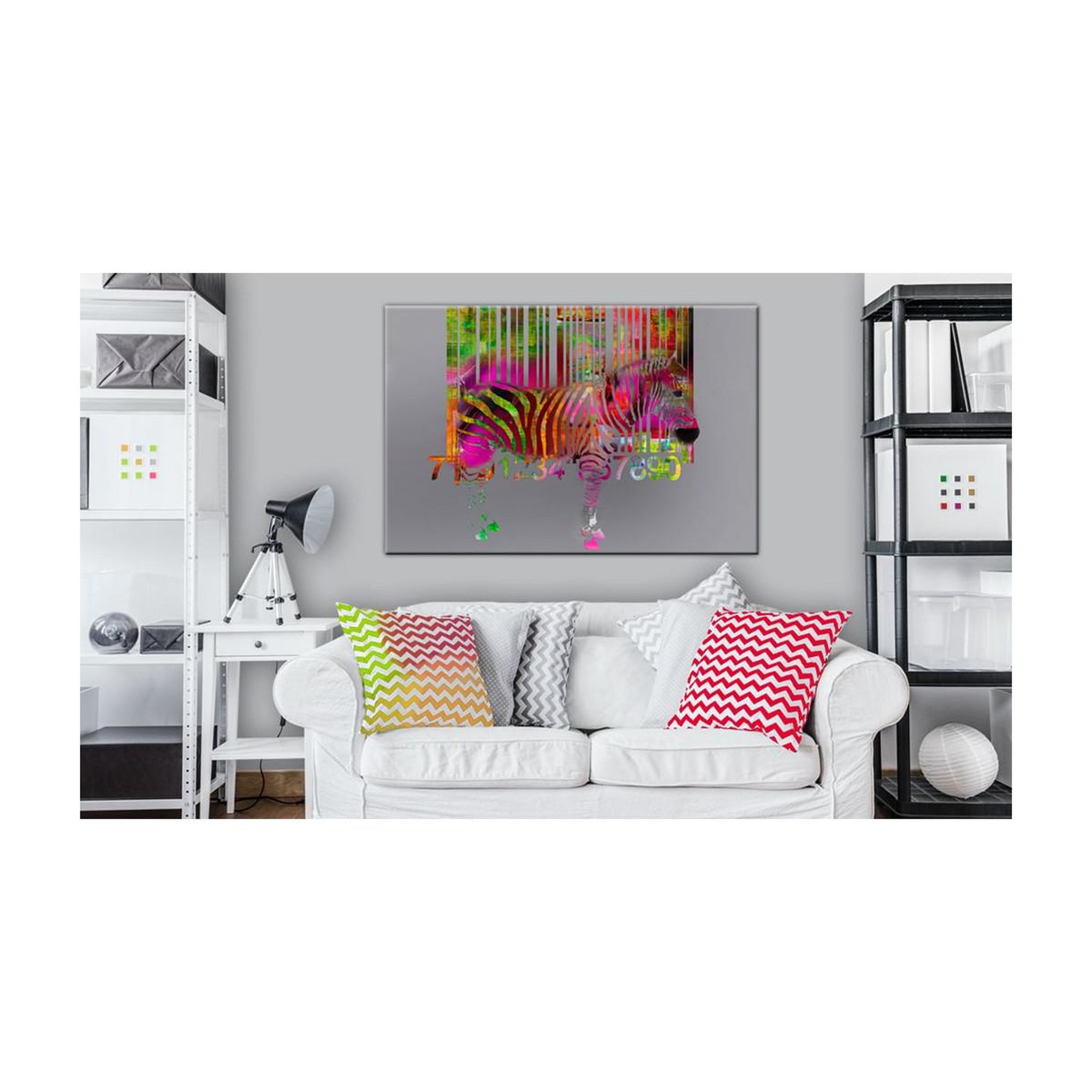 Voir la diapositive 2 : Paris Prix Tableau imprimé  code of zebra  40x60cm