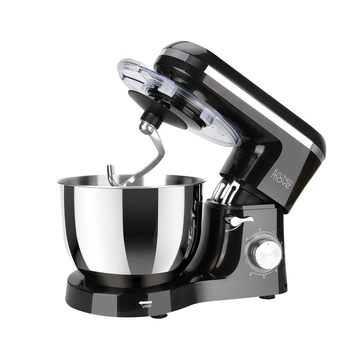 Kitchen move Robot pâtissier multifonctions 5.5l 1500w noir - bat-1519 black