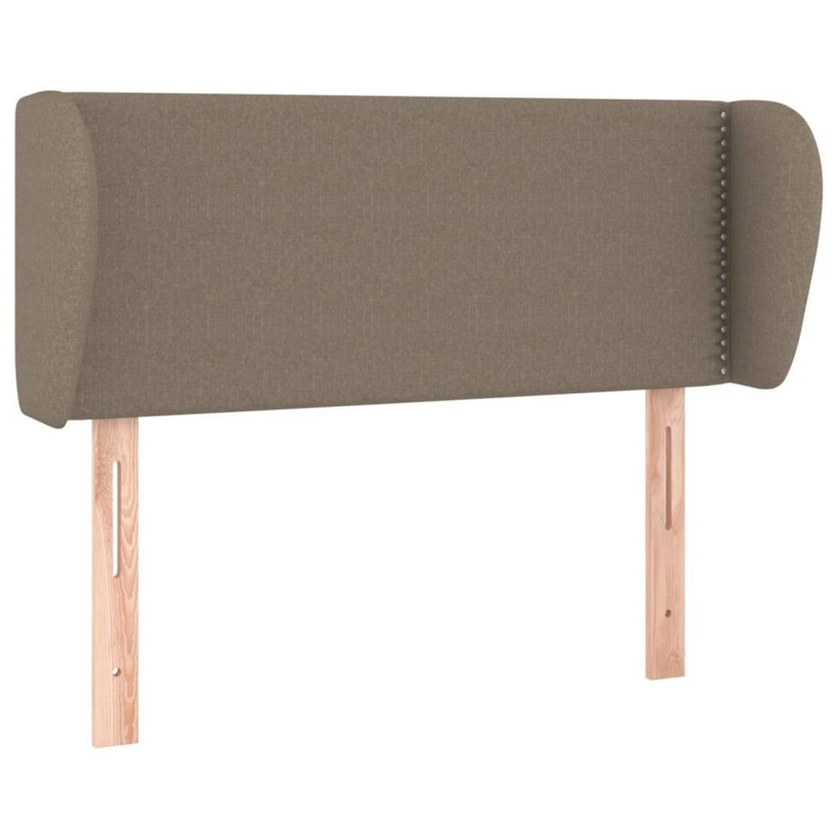 VIDAXL Tete de lit avec oreilles Taupe 103x23x78/88 cm Tissu