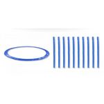 JUMP4FUN Accessoires Trampoline Pack relooking Trampoline 12FT - 366cm - 10 Perches. Coloris disponibles : Vert, Bleu, Orange