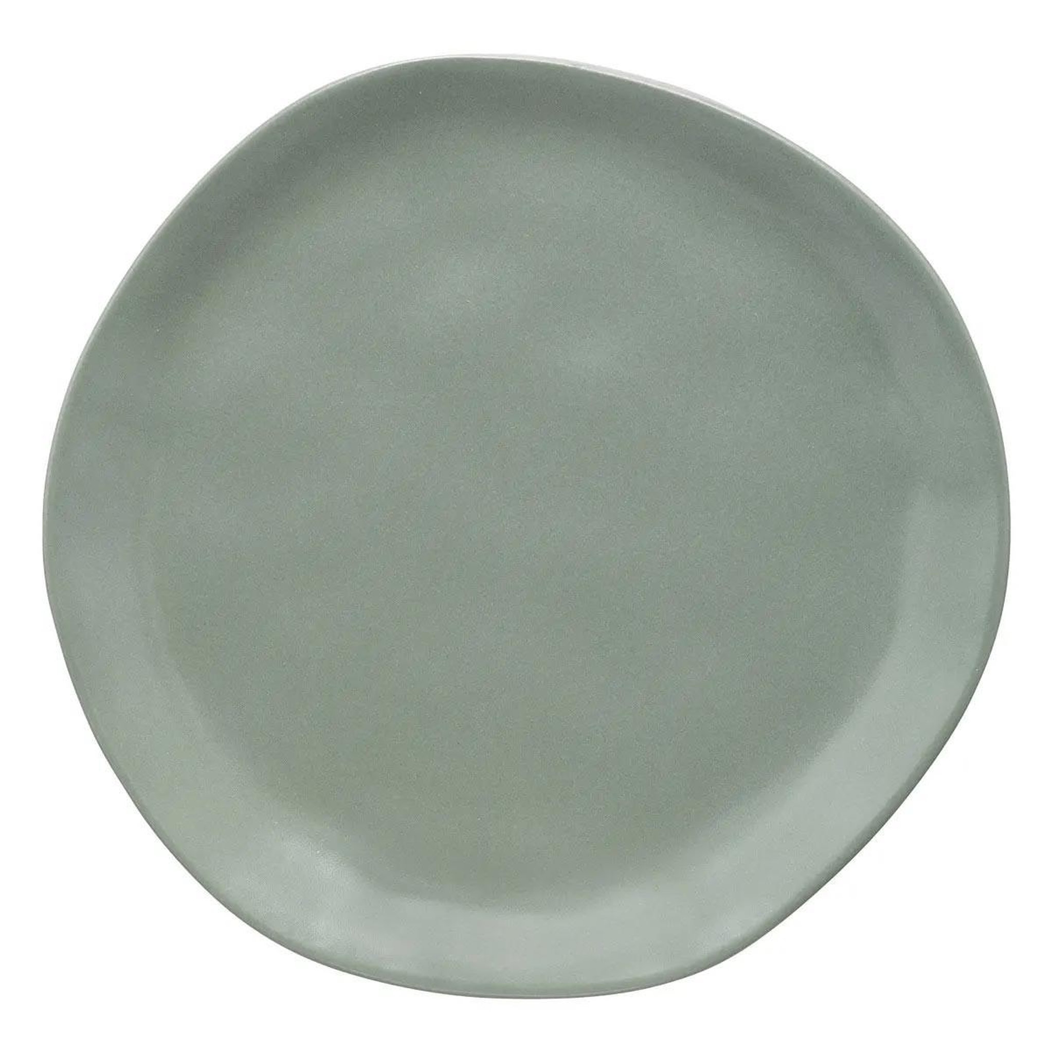 Voir la diapositive 1 : SECRET DE GOURMET Lot de 6 assiettes à dessert  noe  20cm vert olive