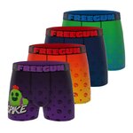FREEGUN Lot de 4 boxers enfant Brawl Stars. Coloris disponibles : Orange