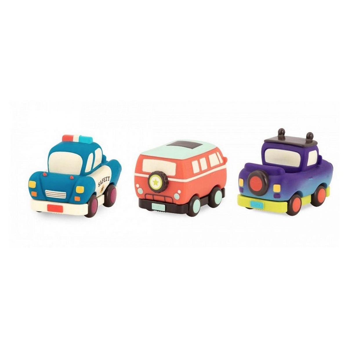 mybtoys set de 3 vehicules van orange