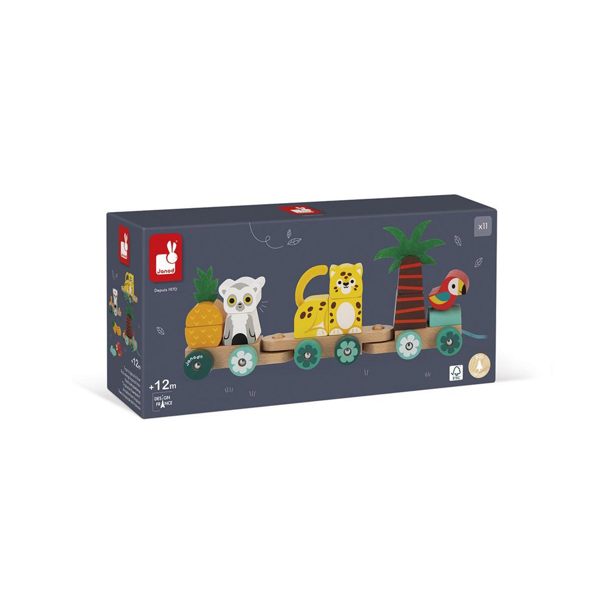Juratoys-Janod Tropik train tropical a tirer