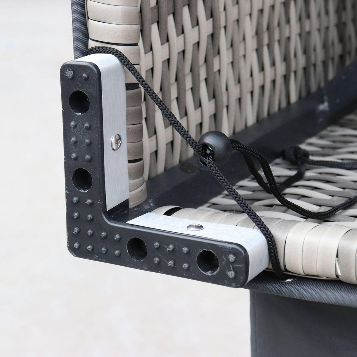 SWEEEK Ensemble de housses de protection gris foncé pour salon de jardin Alba. Caligari. Vinci. Velletri et Romini- Deux bâches. toile Oxford. en polyester enduit PA