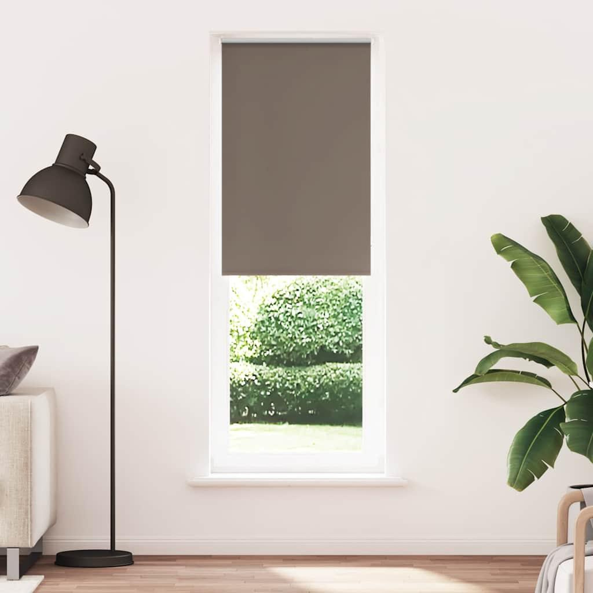VIDAXL Store enrouleur occultant cafe 80x230cm largeur du tissu 75,7cm