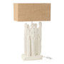 Voir la diapositive 1 : Paris Prix Lampe à Poser en Résine  Figurine  58cm Blanc