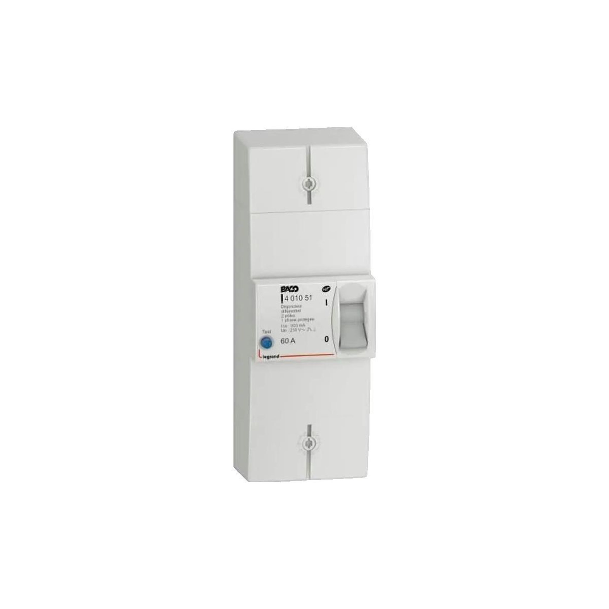 Legrand Disjoncteur Legrand 3414971361706 Bipolaire différentiel 60A 500mA