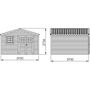 Voir la diapositive 4 : Forest Style Abri de jardin bois - 15,4m² - SHELTY