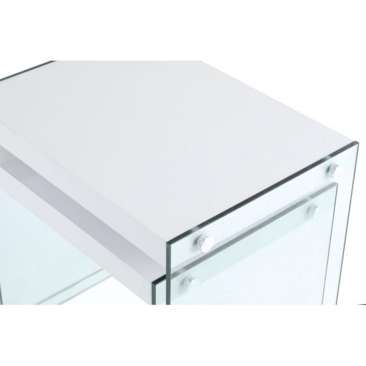 Paris Prix Lot de 2 Tables d'Appoint  Elementary  46cm Blanc