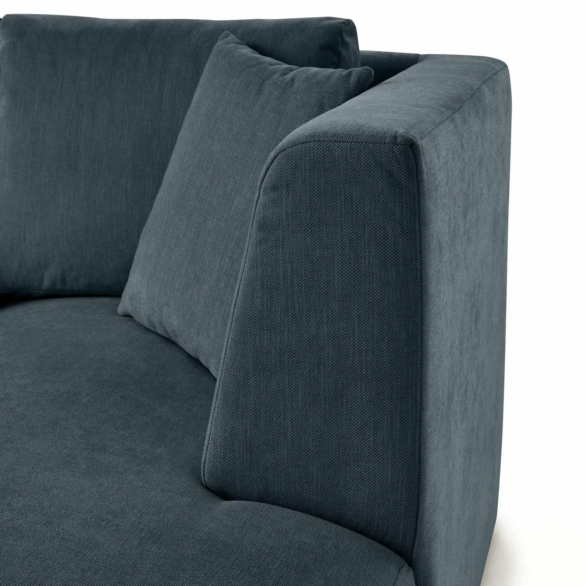 Voir la diapositive 5 : LISA DESIGN Santorini - module d'assise méridienne droit - en tissu texturé