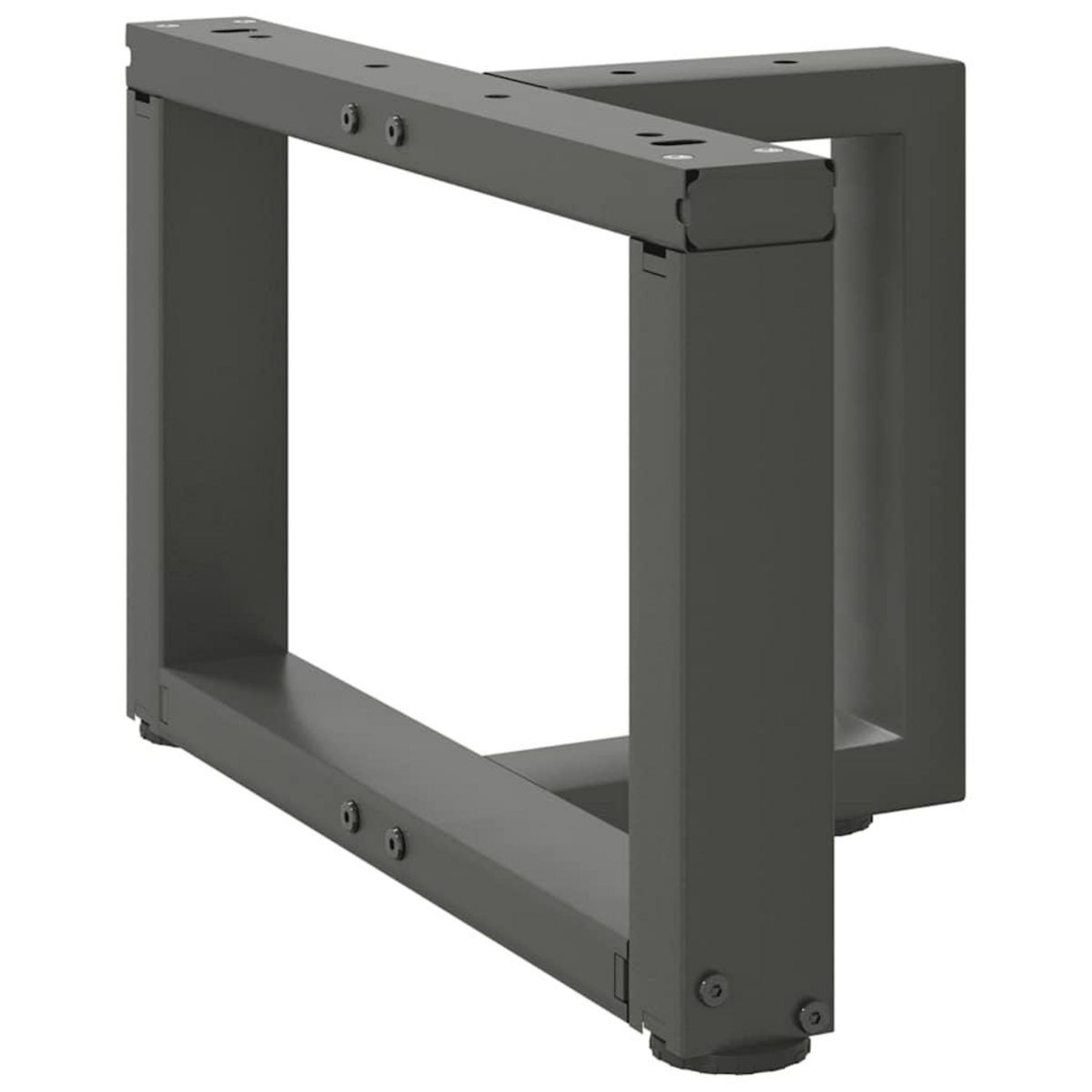 VIDAXL Pieds de table basse forme de T 2pcs anthracite 40x25x(30-31)cm