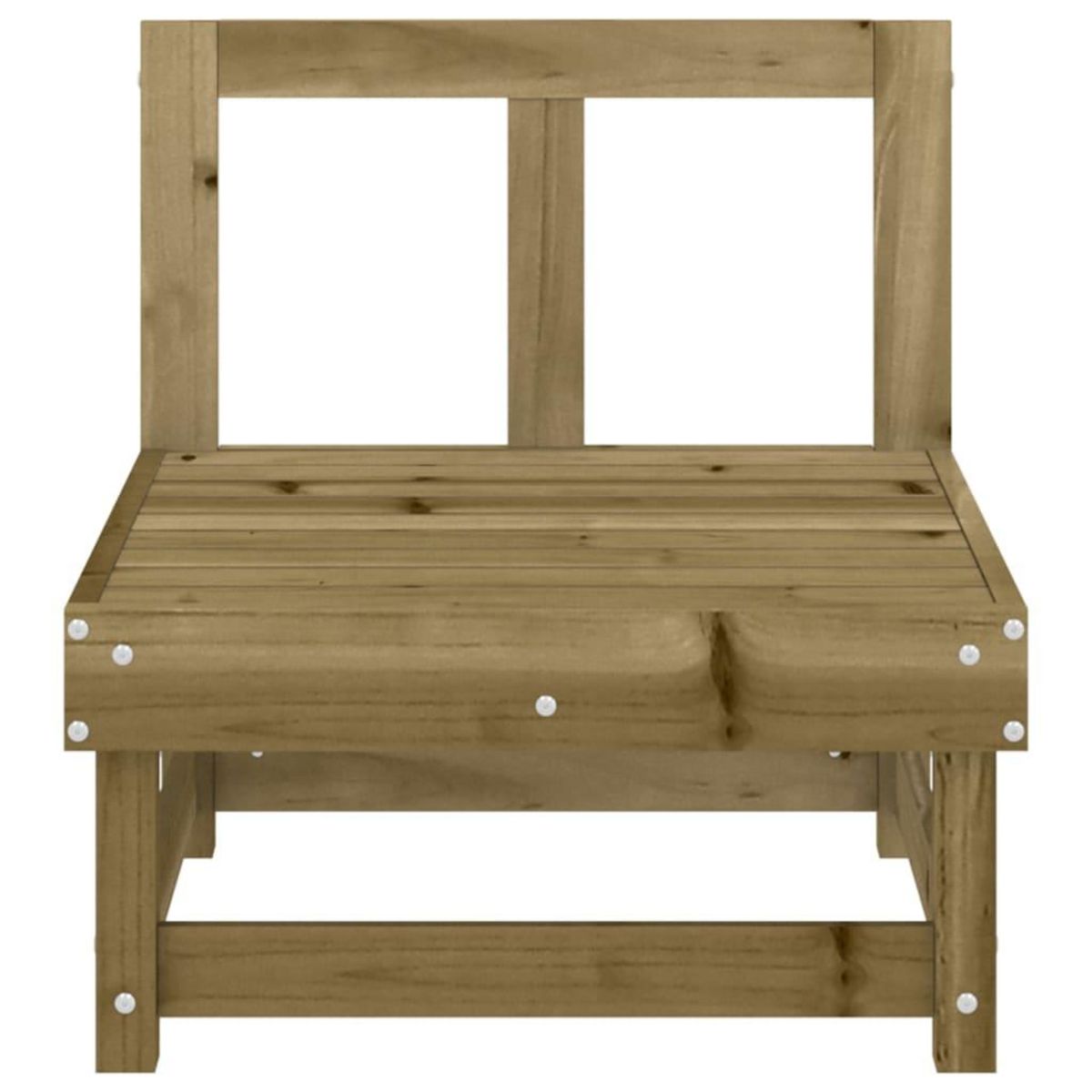 VIDAXL Canapes centraux de jardin 2 pcs bois de pin impregne