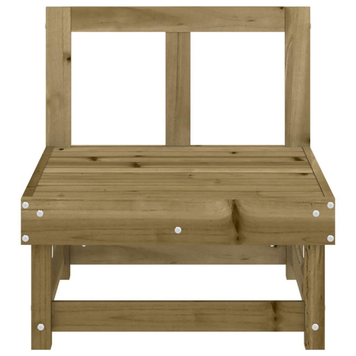 VIDAXL Canapes centraux de jardin 2 pcs bois de pin impregne