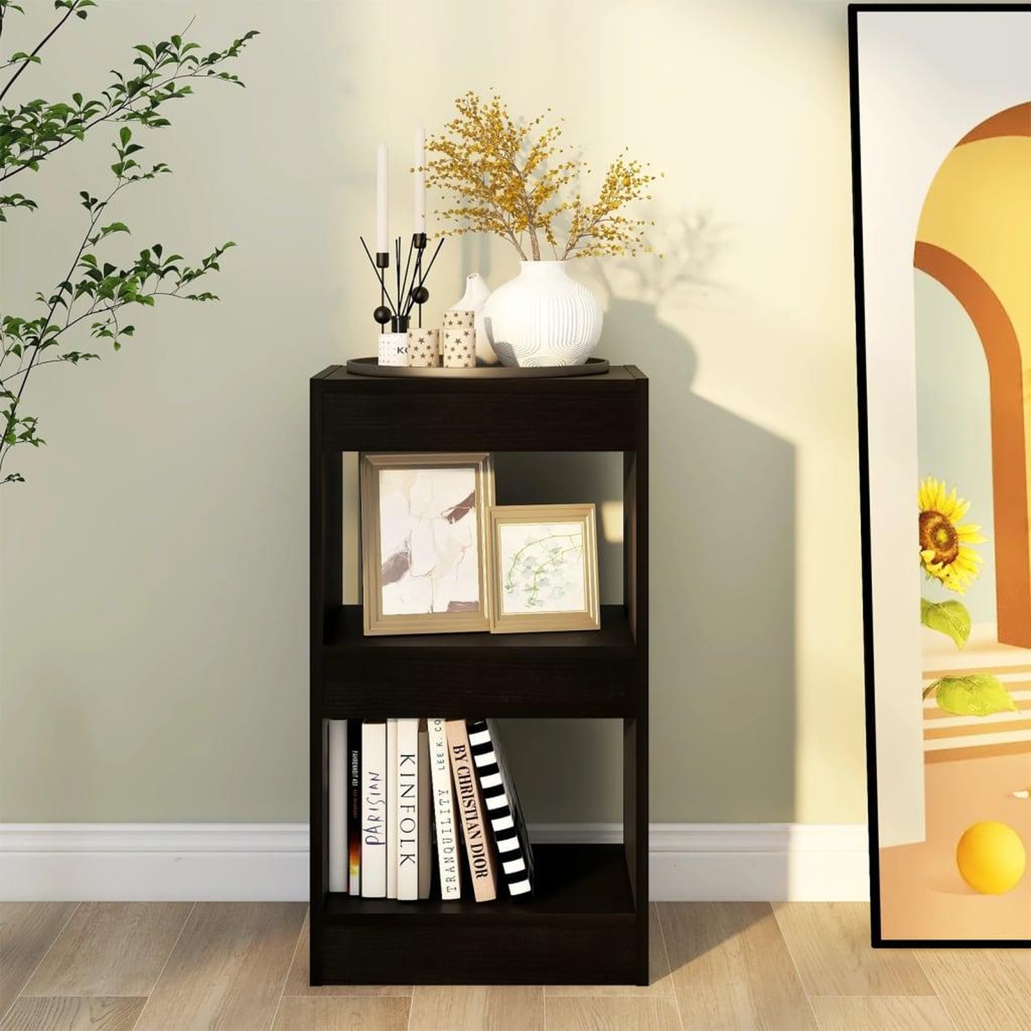 Voir la diapositive 5 : VIDAXL Bibliotheque/Cloison de separation Noir 40x30x72 cm