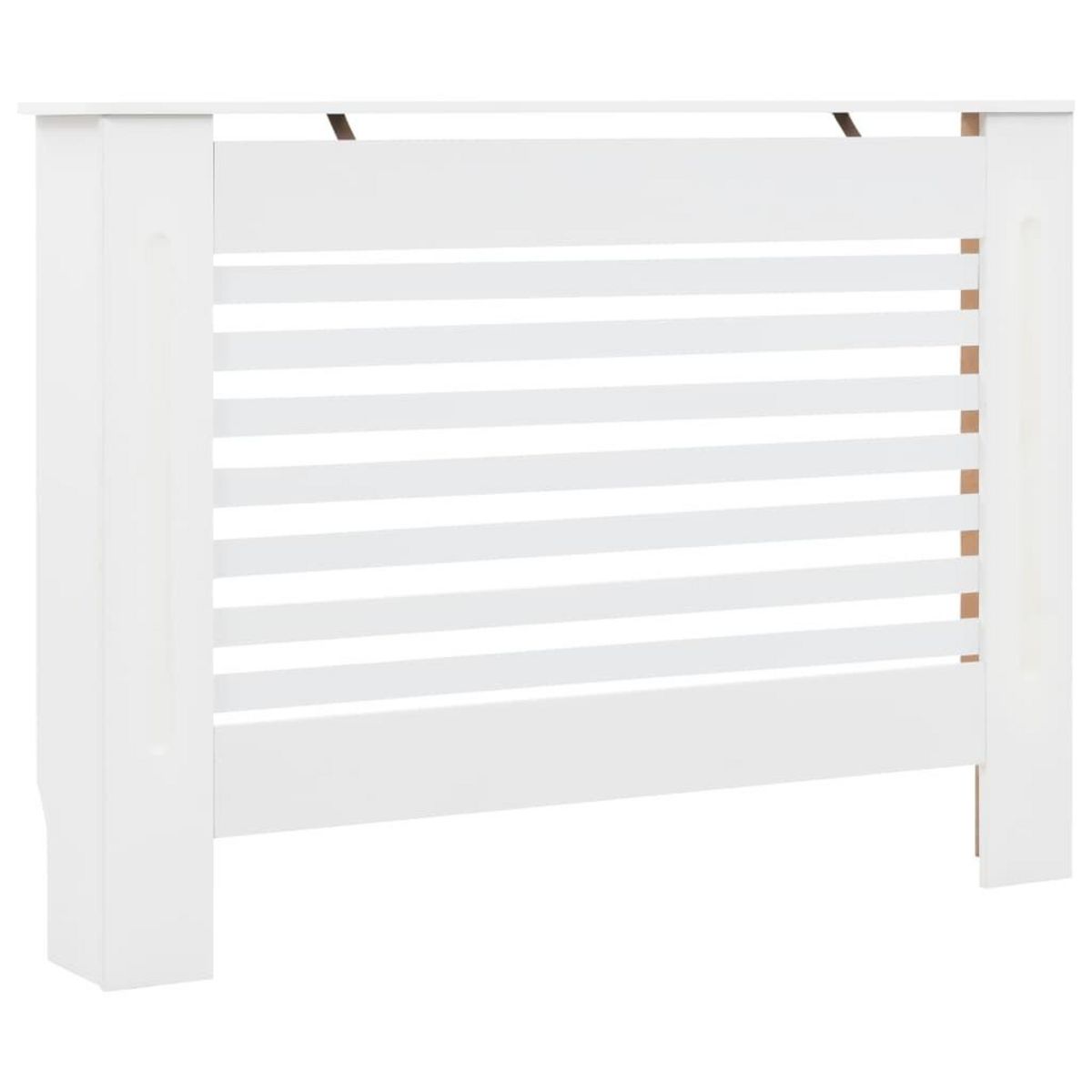 VIDAXL Cache-radiateur Blanc 112x19x81,5 cm MDF