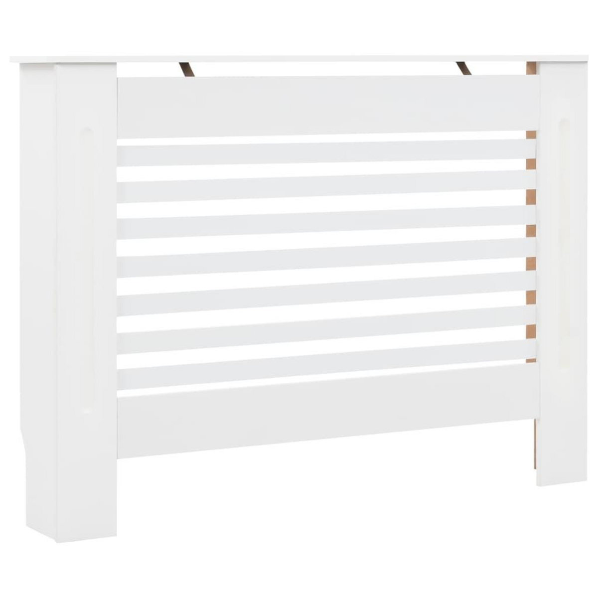 VIDAXL Cache-radiateur Blanc 112x19x81,5 cm MDF