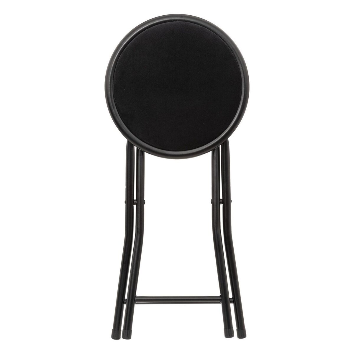 TOILINUX Lot de 6 Tabourets pliants avec effet velours